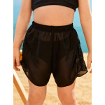Girls Ruched Tie Side Chiffon Cover Up Shorts
