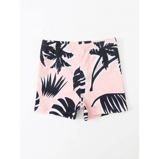 Boys Swim Shorts, Tropical Design