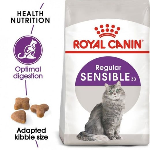 Royal Canin Regular Sensible 33 Dry Food for Adult Cats, 2Kg