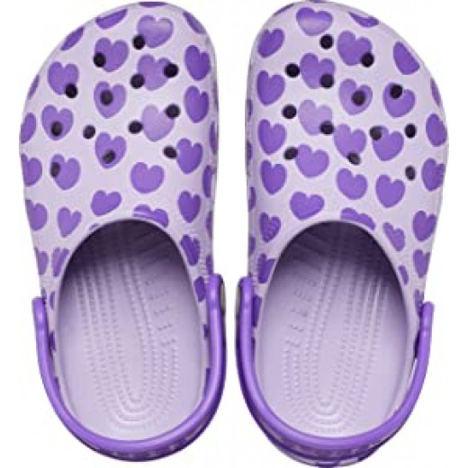 Crocs Classic Easy Icon For Girls, Purple Color, Size 33-34