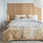 Bedding House, Soft Linen Duvet cover, 3 Pieces, King Size, Florine Sand Design