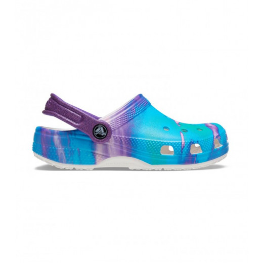 Crocs Kids Classic Out Of This World Clog, Blue and Purple Color, Size 36/37