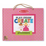 Melissa & Doug Play Draw Create, Drawing Magnet Kit Princesses Book