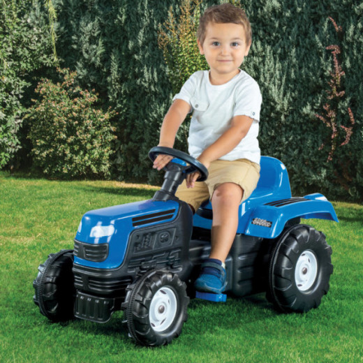 Dolu Ranchero Tractor, Pedal Operated And Excavator, Blue Color