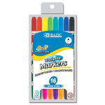 Bazic Double Tip Washable Markers, 8 Markers