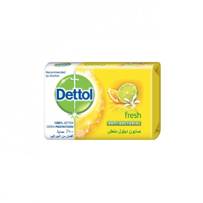 Dettol Fresh Anti-Bacterial Bathing Soap Bar for Effective Germ Protection, 120g | Home | Bathroom Fixtures | Hands Wash & Soaps