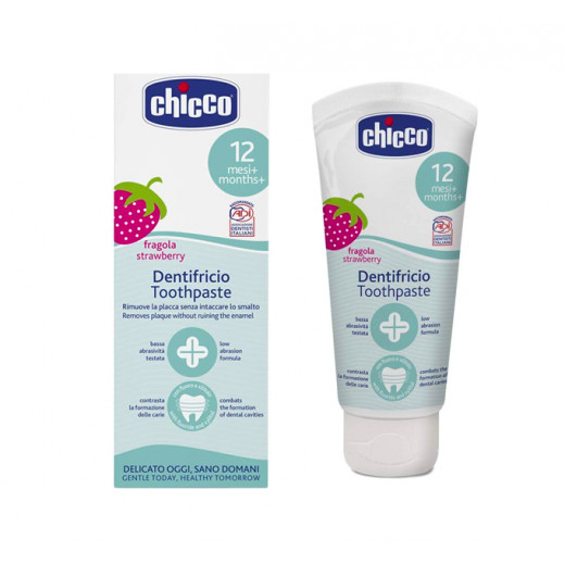 Chicco Toothpaste Strawberry Fluoride, 50 Ml
