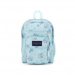 Jansport Big Student Backpack, Sparkle Stars Design, Light Blue Color