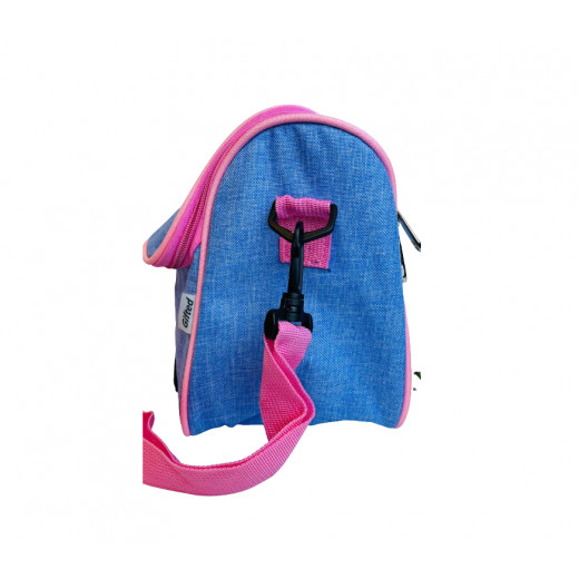 Amigo Gifted Sports Lunch Box, Blue And Pink Color, 20*22*15 Cm