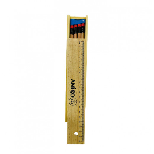 Amigo Pencils Set with Sharpener and Ruler