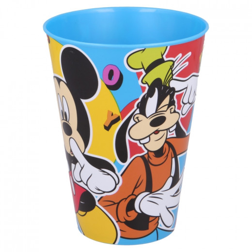 Stor Plastic Cup, Mickey Mouse Design, 430 Ml