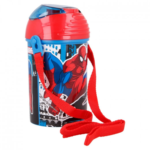 Stor Plastic Bottle With Security Cap, Spiderman Design, 450 Ml