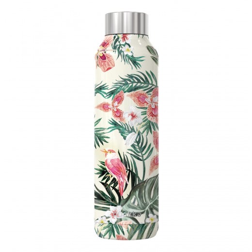 Quokka Stainless Steel Bottle, Floral Design, 630 Ml