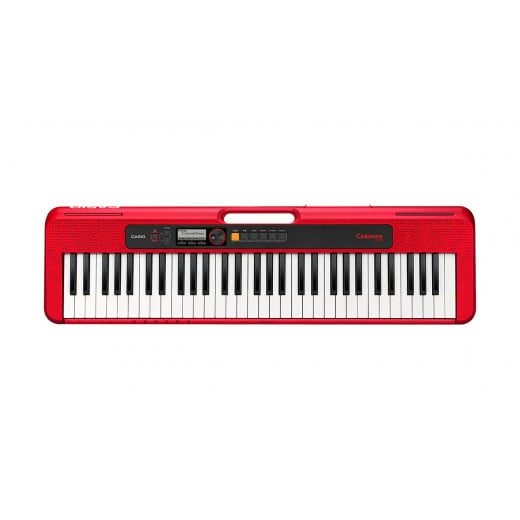 Casio Portable Keyboard, Red Color, 61 Keys CT-S200