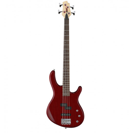 Cort Electric Bass Guitar, Dark Red Color, ACTION-PJ-OPB