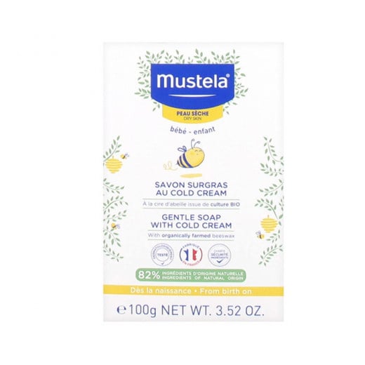 Mustela Gentle Soap with Cold Cream, 100 Gram, 3 Packs