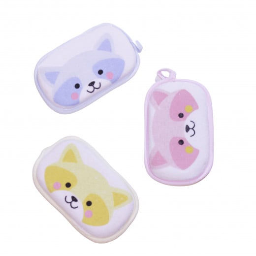 Baby Body Cotton Bath Sponge Bear,, 1 Pack, Assorted Color