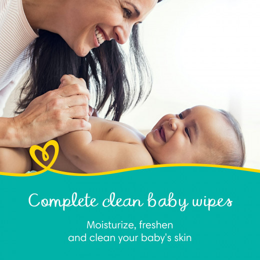 Pampers Complete Clean Baby Wipes, 64 Pieces