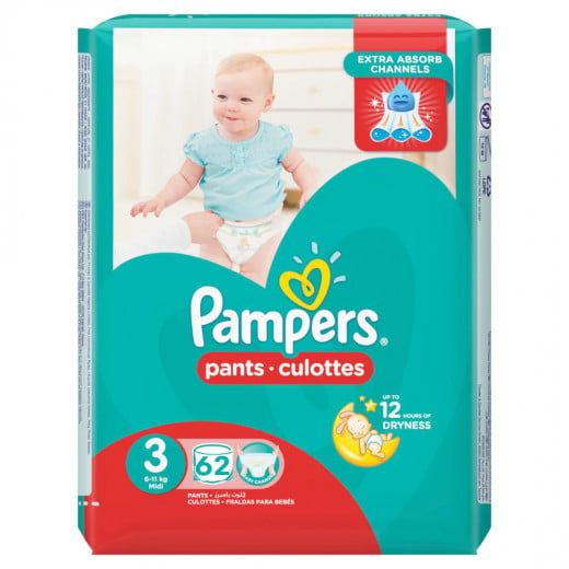 Pampers Pants Jumpo Pack - Size 3, 62 Pieces