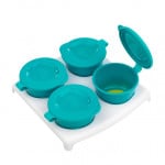 Tommee Tippee Explora 4 Pop Up Freezer Pots and Tray, +4 months, Green
