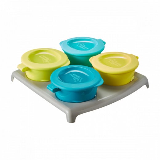 Tommee Tippee Explora 4 Pop Up Freezer Pots and Tray, +4 months