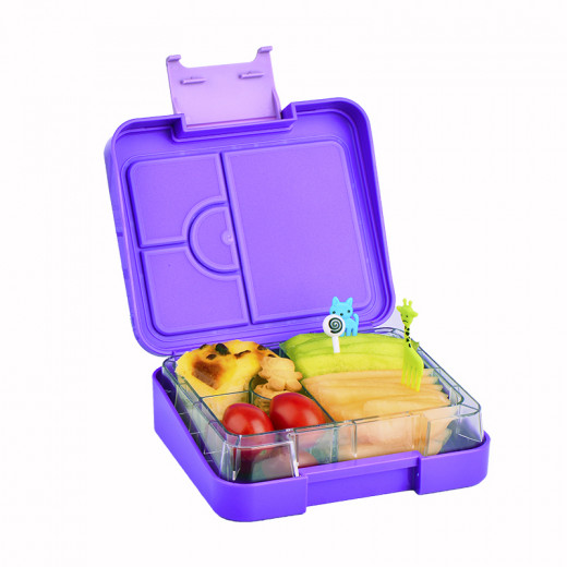 Compartment Lunch box, Purple Color
