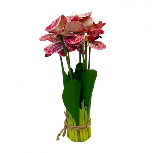 Orchid Plastic Flowers, Pink Color