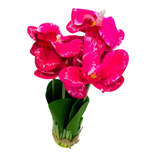 Orchid Plastic Flowers, Fuchsia Color