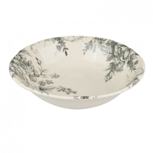 Claytan Gorgeous Bowl Plate, Grey Color, 23.7 Cm, 1 Piece