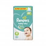 Pampers Baby Dry Maxi Size 4, 80 Pcs