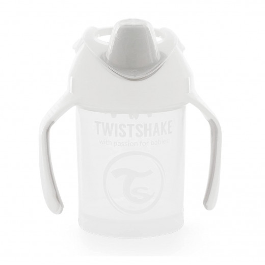 Twistshake Mini Cup, White 230 ml +4 Months With Handle