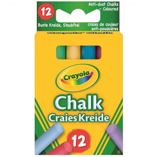 Crayola Anti Dust Assorted Chalk