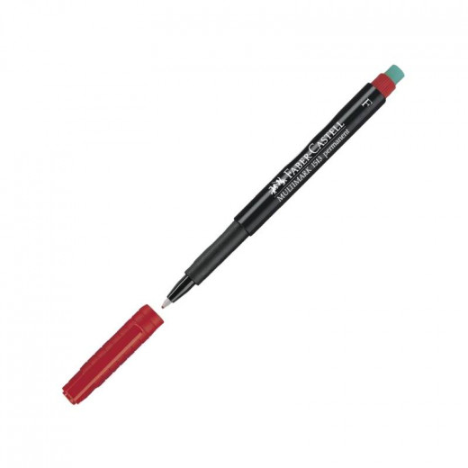 Faber- castell OHP Marker Permanent F, Red