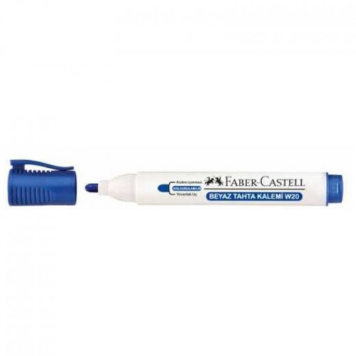 قلم ماركر للسبورة البيضاء مستدير ، باللون الأزرق, 10 قطعة من فابر كاستل