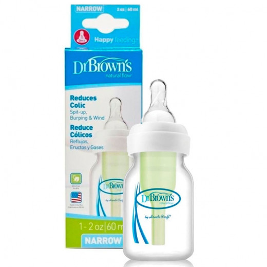 Dr. Brown's Narrow Natural Flow Baby Bottle 60 Ml