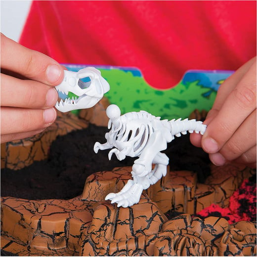 مجموعة اللعب حفر للكشف عن الديناصور في الرمال الحركية من سبن ماستر