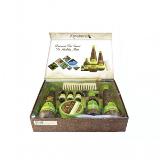 Macadamia Box Lux Kit with hair brush