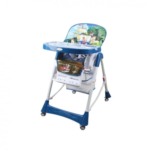 aBaby Baby High Chair, Blue