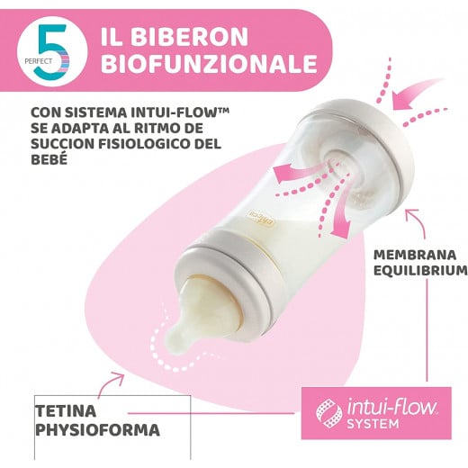 Chicco Perfect-5 Silicone Bottle 150 مل+0m