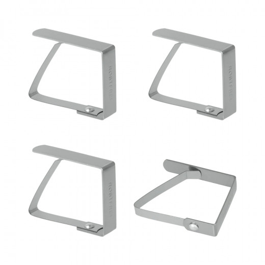 Metaltex Stainless Steel Table Cloth Clips, 4 Pieces
