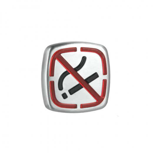 Metaltex Adhesive Sign "No Smoking", 5 X 5Cm