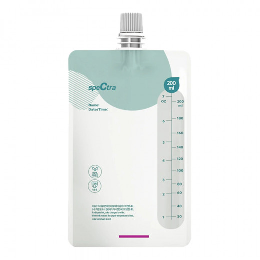 Spectra Dual Compact Premium Electric Breast Pump + Easy Milk Storage Bags Refill, 30 pcs, 200ml + Easy Milk Storage Bags, 10 pcs & Connector