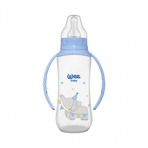 Wee Baby PP Feeding Bottles with Grip 270 ml, Blue
