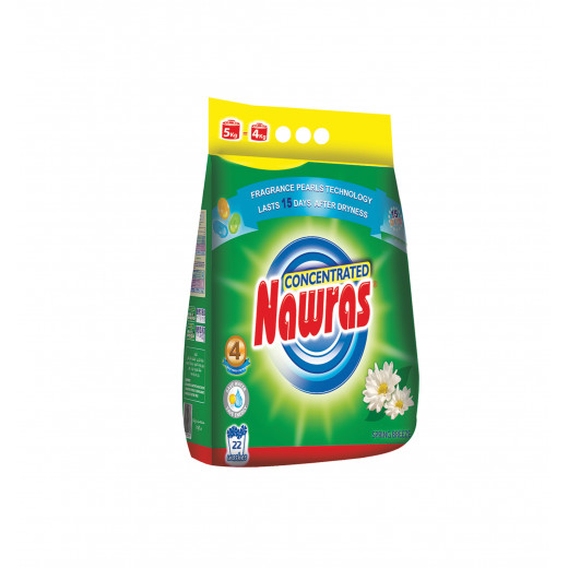 Nawras Concentrated Detergent Powder, Spring Breeze, 4 Kilo Gram