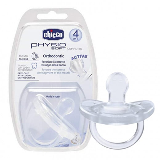 Chicco Physio Soft Soother  Silicone (4M+) 1 Piece Neutral