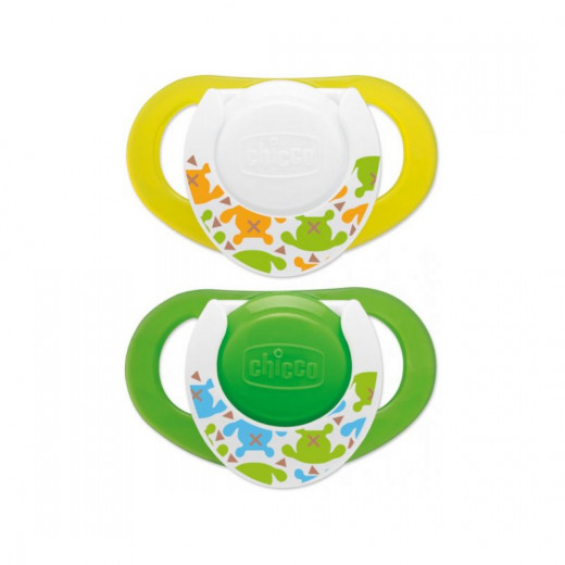 Chicco Physio Compact Silicone Soothers, (6-12 months), 2 pcs.