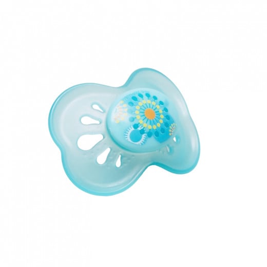 Nuby Colored Butterfly Pacifier With Oval Baglet (6-18Months) - Blue