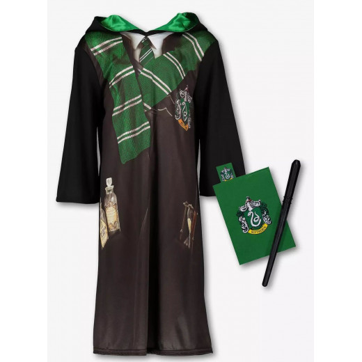 Harry Potter Costume, Slytherin Design, Black And Green Color