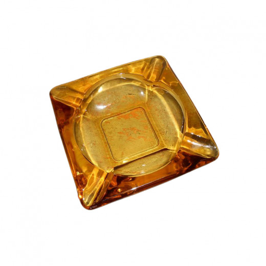 BlinkMax Glass Ashtry Square Amber