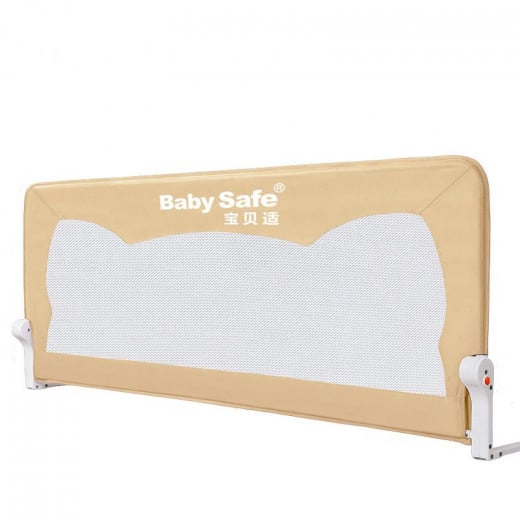 Baby Safe Bed Safety Rail Guard for Toddlers, Beige Color, 150 Cm
